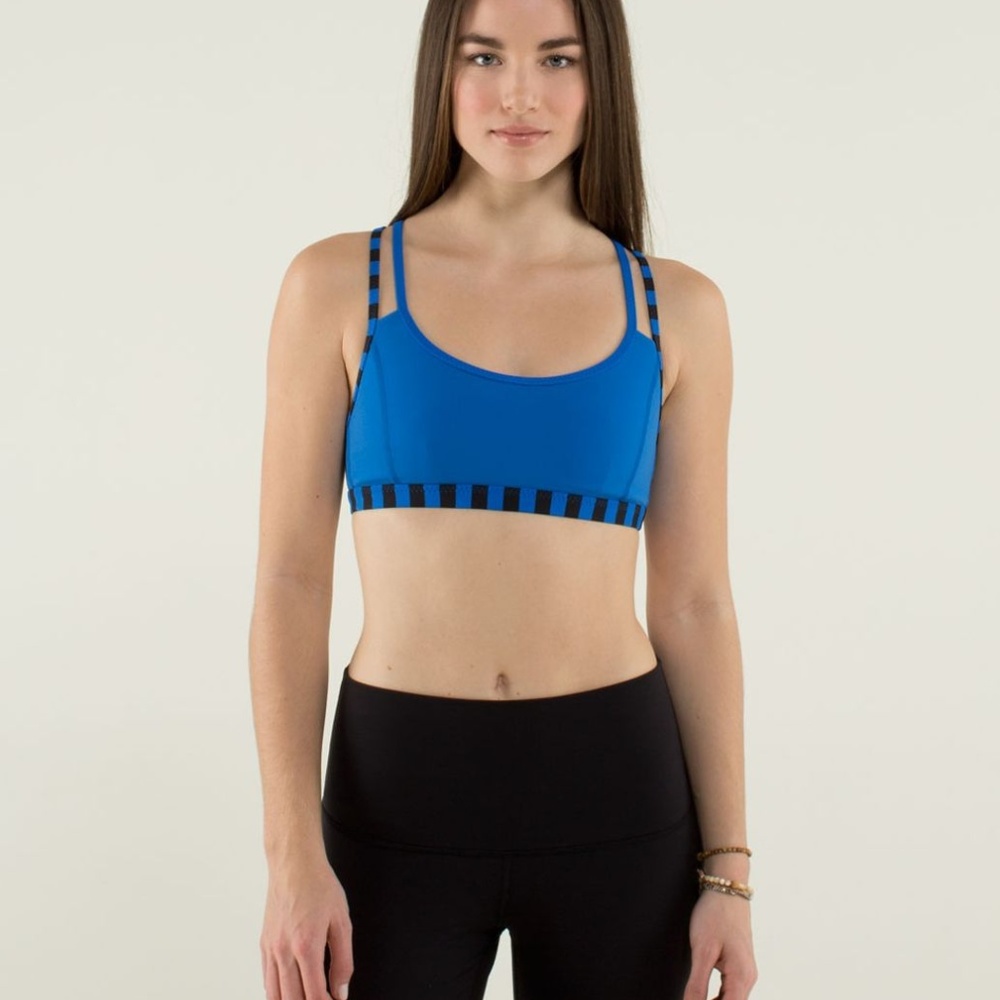 NWOT Lululemon Centered Energy II Sports Bra Blue - Picture 4 of 5